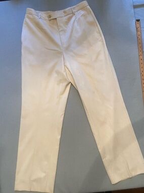 Barry Bricken Winter White Wool Trousers